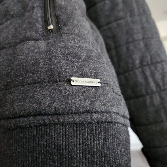 Rodd & Gunn Men's Size L Charcoal Gray Birch Hill Quilted Jacket - Picture 7 of 9